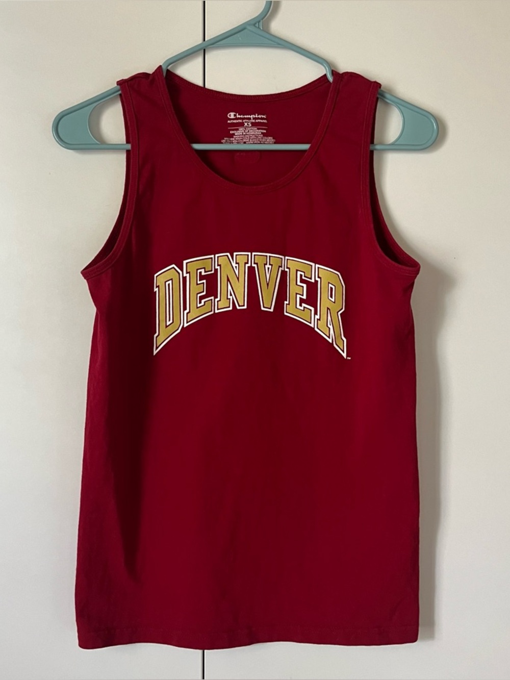 University of Denver Red Champion Brand Tank Top 💛❤️